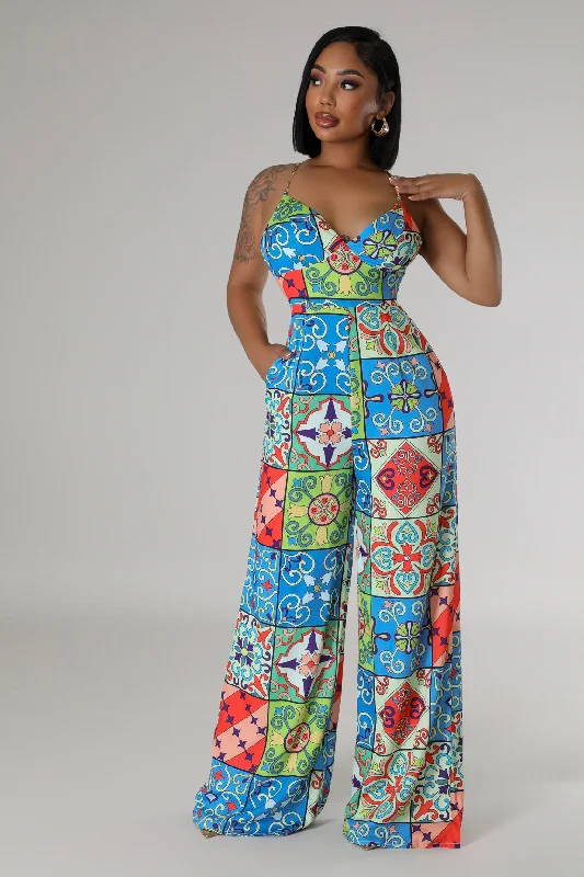 Elegant Design Vivid Vortex Jumpsuit
