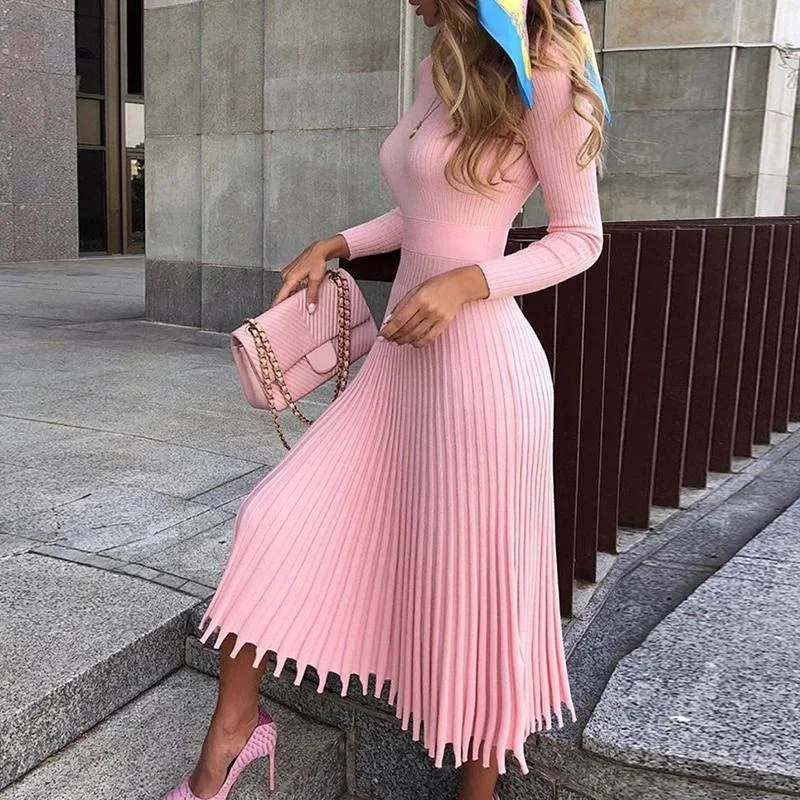 Easy Comfort Style Kentucky Pleated Dress - Luxury Collection