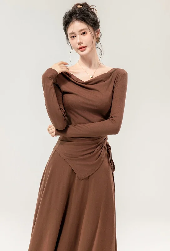 Classic Mia Drawstring Coord Set - Set of Top and Skirt