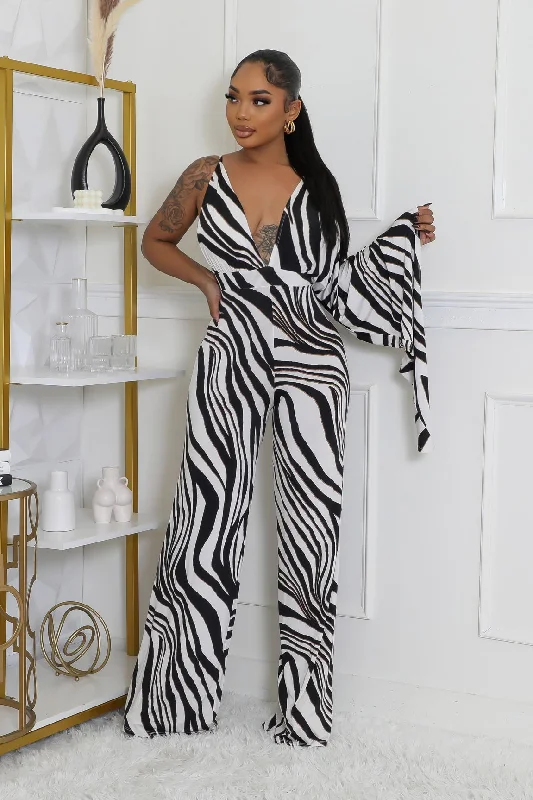 Classic Retro Noir Elegance Jumpsuit