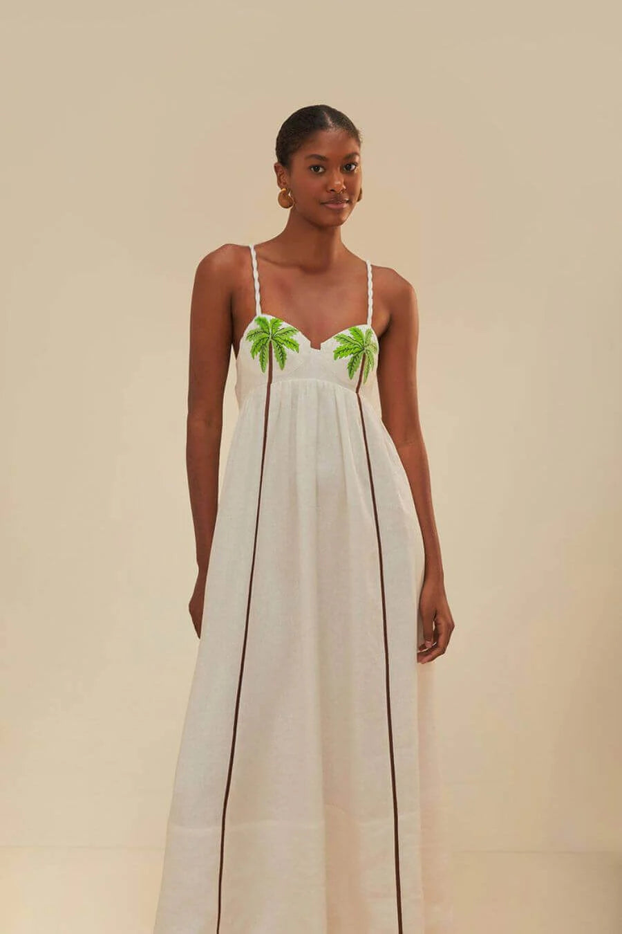 Chic Comfort Palm Breezy Summer Dress