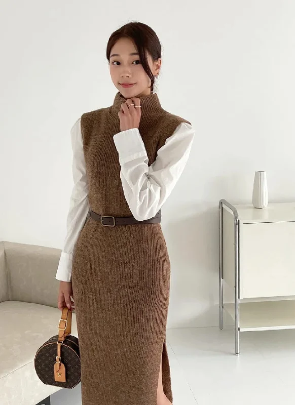 Personal Charm Rida Premium Winter Coord Set- Top with Dress and Belt