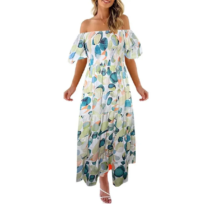 Soft Fashion Turin Offshoulder Maxi Dress