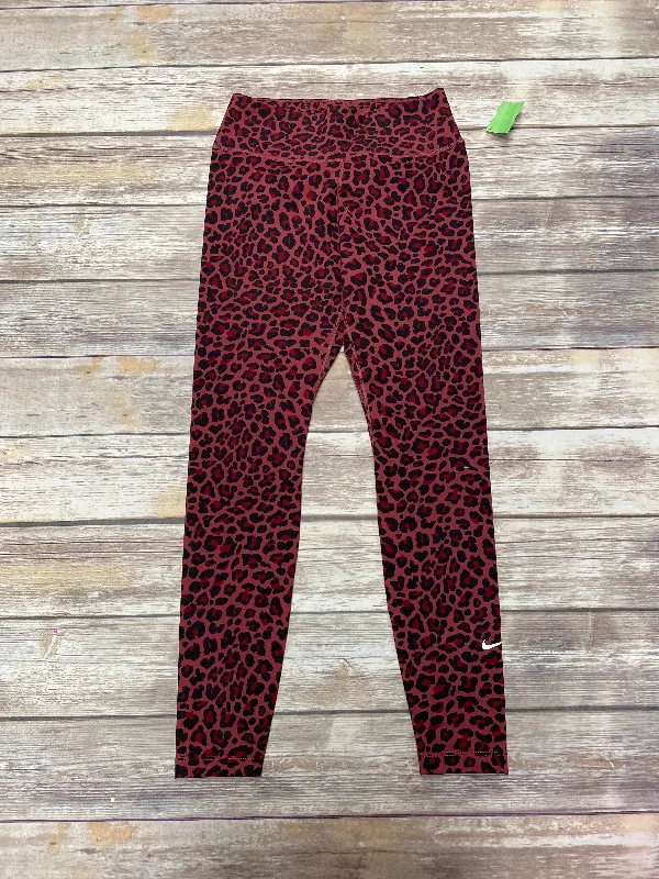 French Style Animal Print Athletic Leggings Nike Apparel, Size S