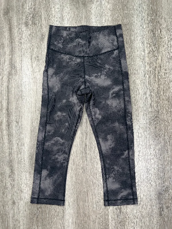 Cool Style Black Athletic Leggings Capris Athleta, Size S