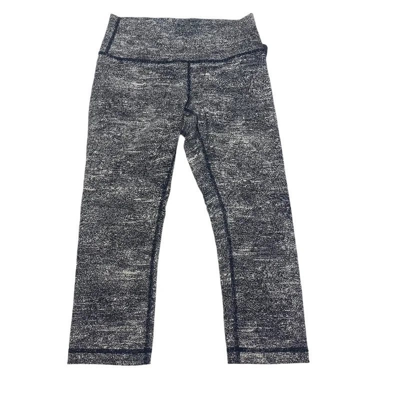 Soft Layers Black Athletic Leggings Lululemon, Size 8