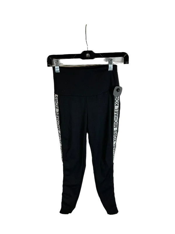 Soft Wearables Black Athletic Leggings Michael By Michael Kors, Size Xs
