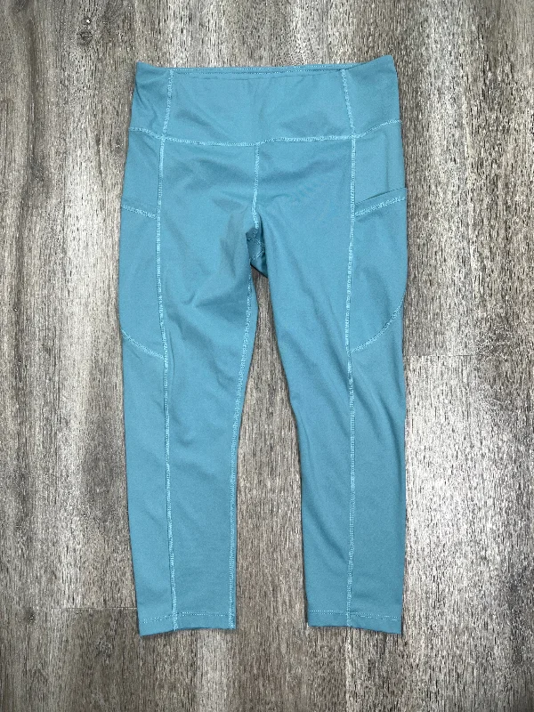 Relaxed Looks Blue Athletic Leggings SAVVI, Size M