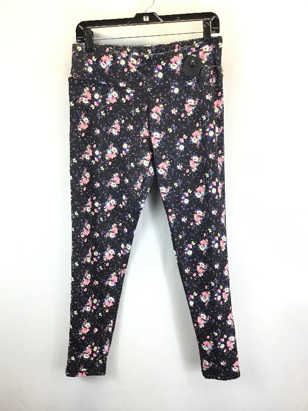 Soft Trends Floral Print Athletic Leggings Bcbgeneration, Size L