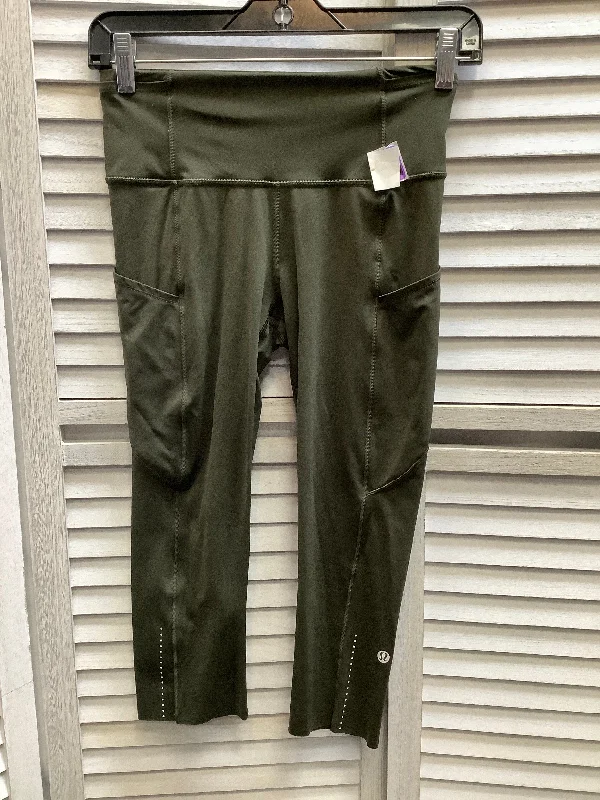 Soft Style Green Athletic Leggings Capris Lululemon, Size 4