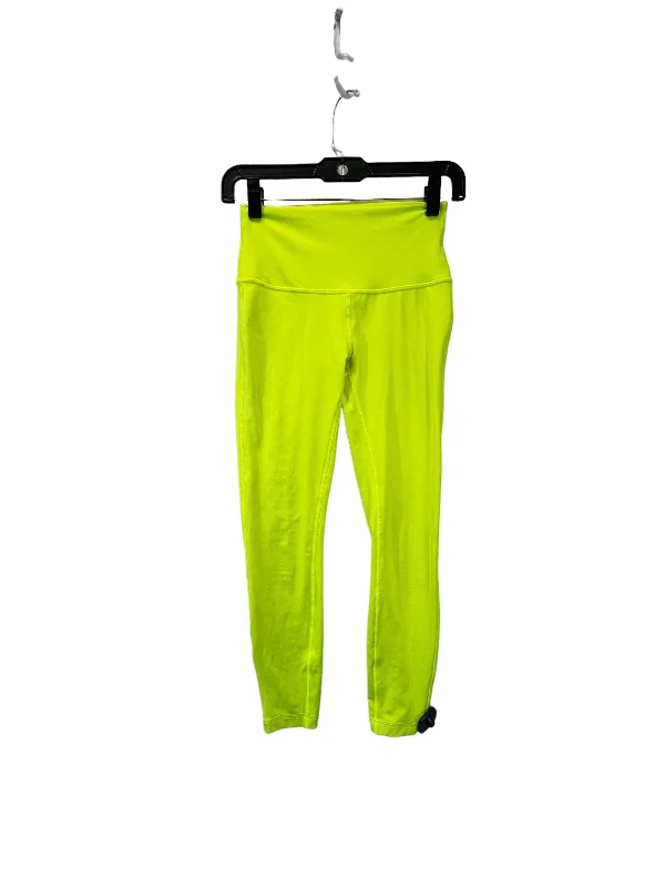 Cozy Chic Green Athletic Leggings Lululemon, Size 4