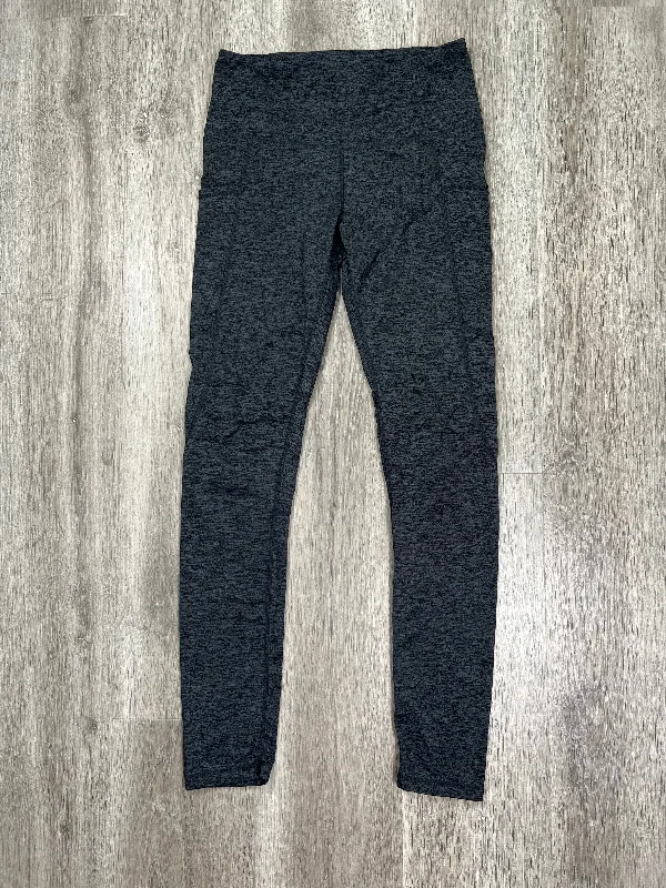 Hooded design Grey Athletic Leggings Reebok, Size S