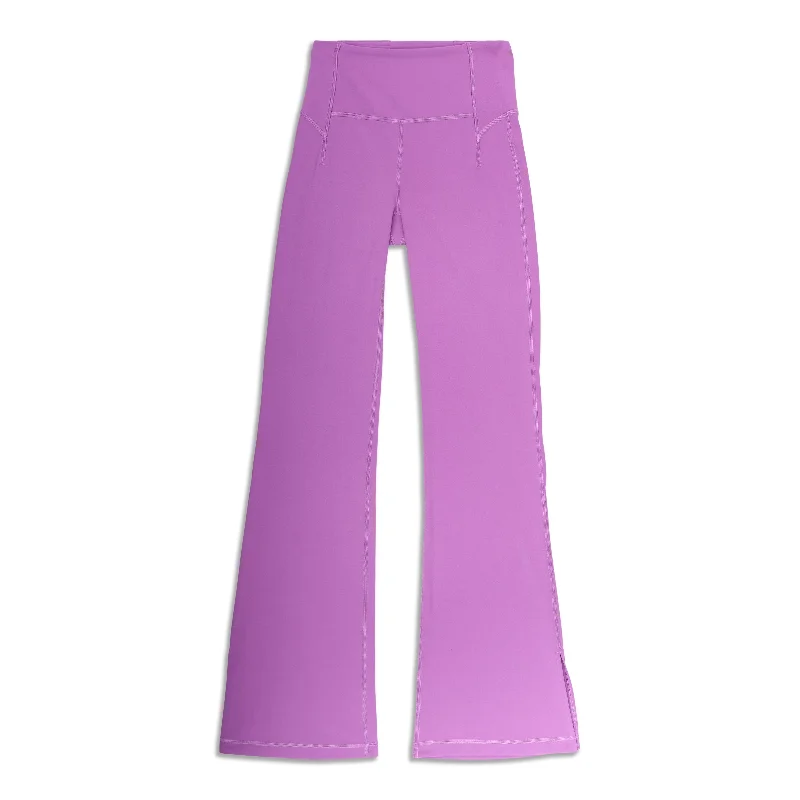 Cozy Chic Wear Groove High-Rise Split-Hem Flared Pant - Resale