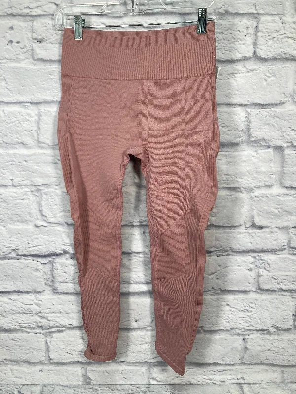 Youthful Vitality Pink Athletic Leggings Fabletics, Size M