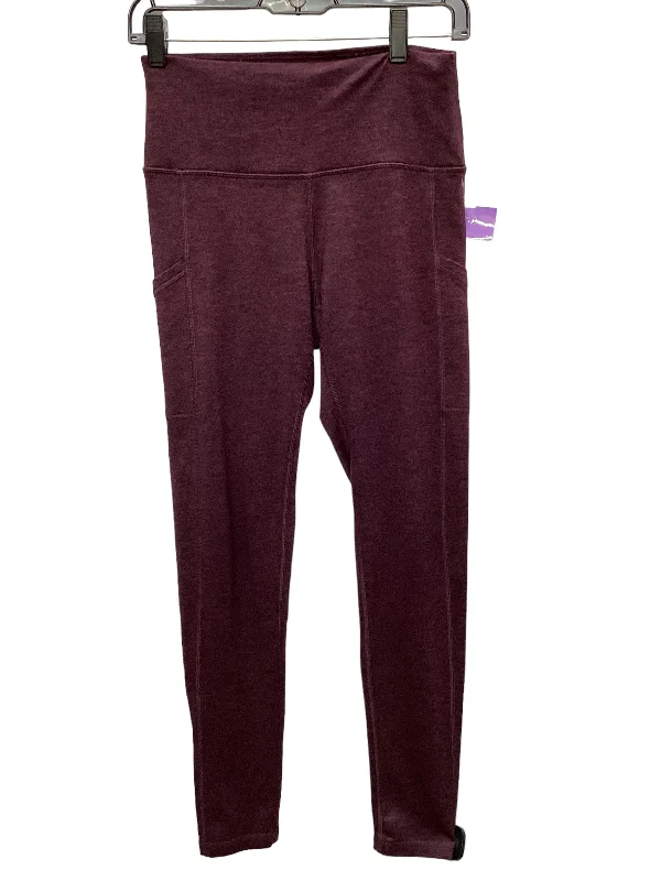 Street Fashion Purple Athletic Leggings Aerie, Size M