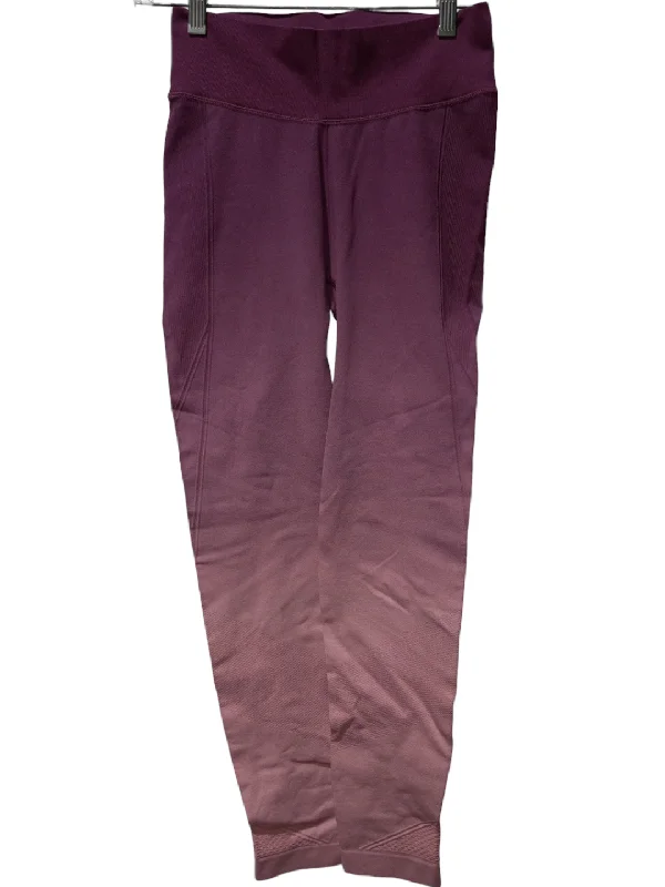 Advanced Customization Purple Athletic Leggings All In Motion, Size S