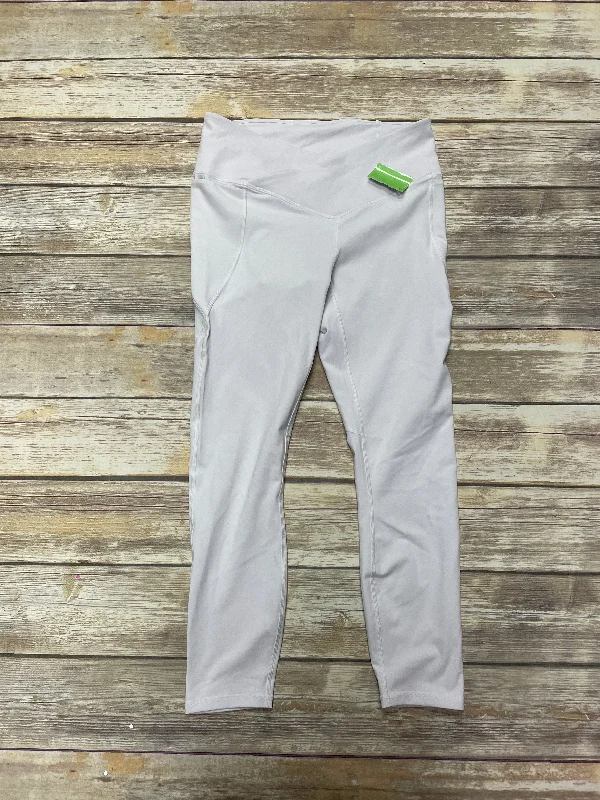 Short Design White Athletic Leggings Fabletics, Size M