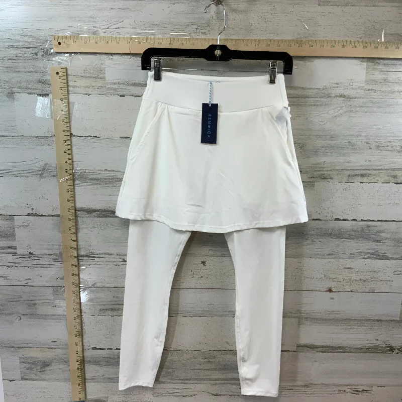 Basic Version White Athletic Leggings RENWICK, Size Xs