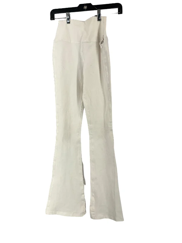 Cozy Layers White Athletic Leggings Splits59, Size S