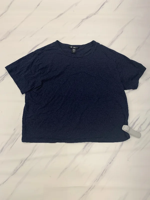 Elegant Casuals Athletic Top Short Sleeve By Athleta In Blue, Size: M