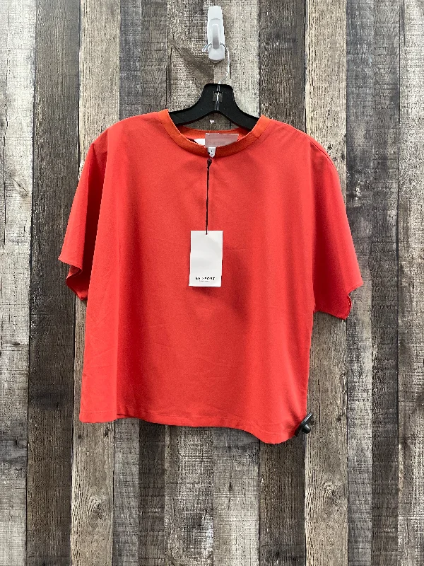 Ultra-lightweight Athletic Top Short Sleeve By Cme In Orange, Size: S