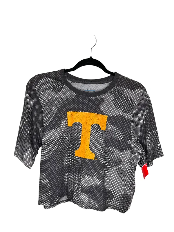 Soft Layers Athletic Top Short Sleeve By Columbia In Grey, Size: M