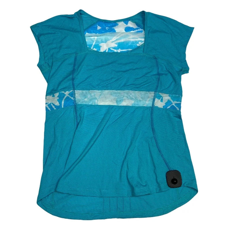 Effortless Outfits Athletic Top Short Sleeve By Lululemon In Blue, Size: 12