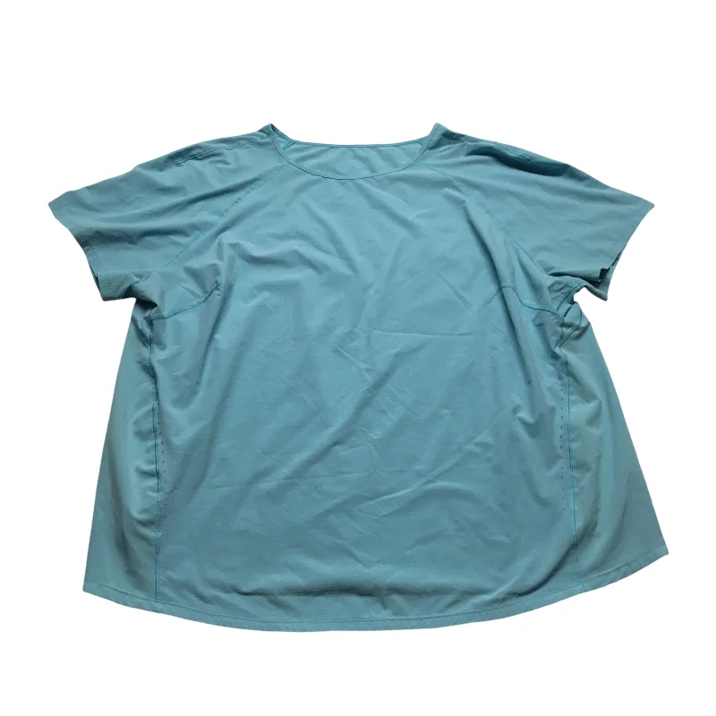 Simple And Comfortable Athletic Top Short Sleeve By Lululemon In Blue, Size: 20