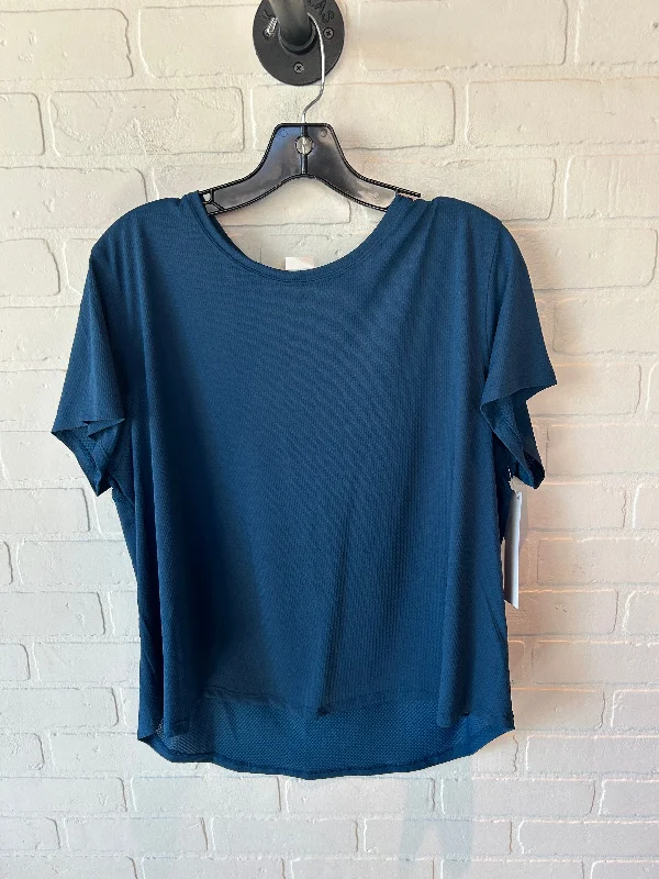 Sports And Leisure Athletic Top Short Sleeve By Tek Gear In Blue, Size: Xxl