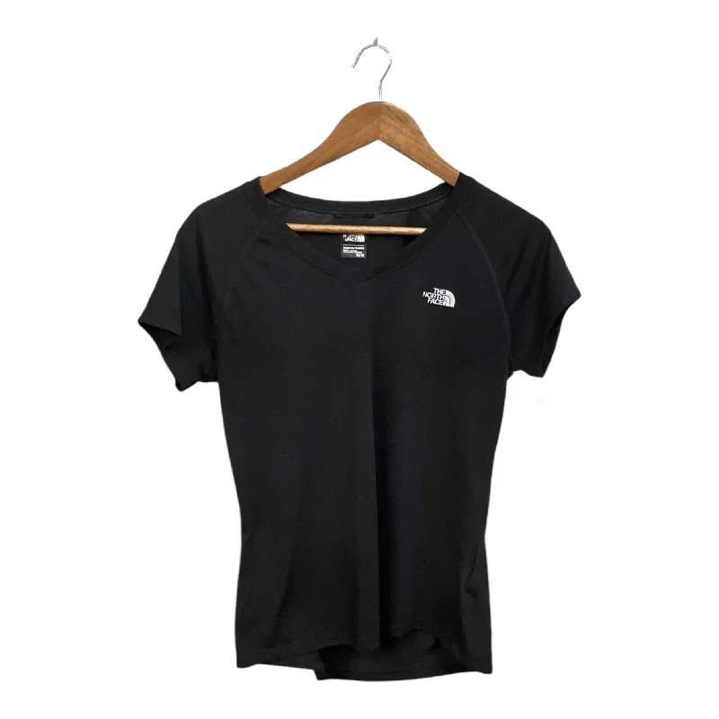 Cool Style Athletic Top Short Sleeve By The North Face In Black, Size: M