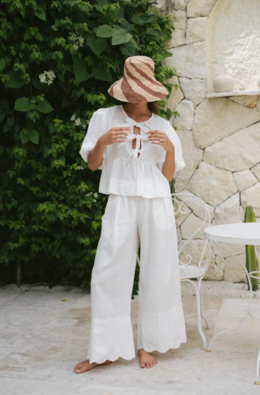 Street Charm Brodie Pants Linen - Wholesale