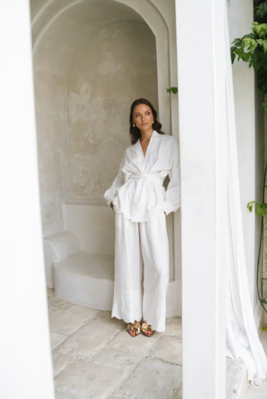 Comfortable And Cold-proof Brodie Pants Printed Linen - Wholesale