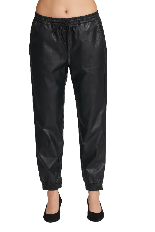 Basic Comfort Carre Noir Sale, 222063 Vegan Leather Jogger, 50% Off Regular Price