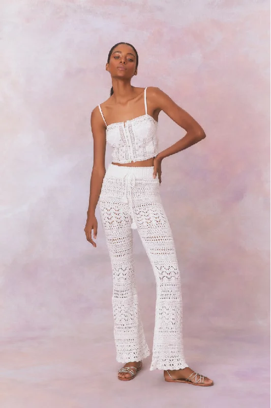 Relaxed Tops Fosta Crochet Pants