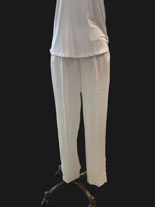 Diamond Series Habitat Sale, 30670 Ruched Ankle Pant, White 50% Off Regular Price