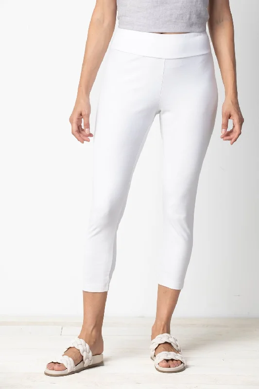 Cozy Street Style Habitat, 31565 Crop Pant, White