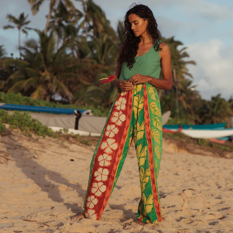 Long Wide Leg Pants - Aloha 'Aina