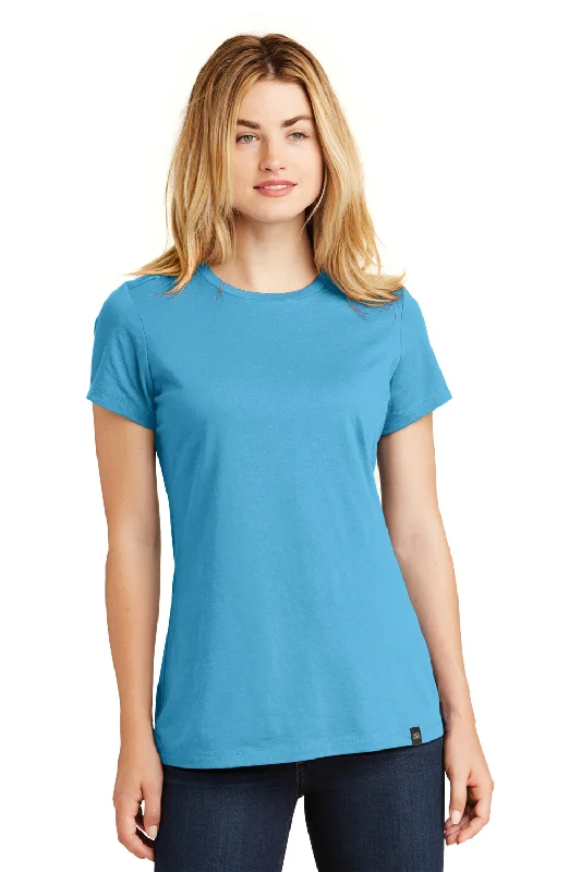 New Era Womens Heritage Short Sleeve Crewneck T-Shirt - Sky Blue - Closeout