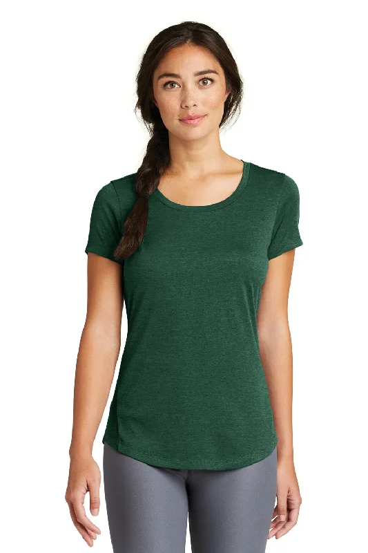 New Era Womens Series Performance Jersey Moisture Wicking Short Sleeve Crewneck T-Shirt - Dark Green - Closeout