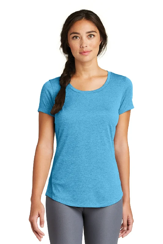 New Era Womens Series Performance Jersey Moisture Wicking Short Sleeve Crewneck T-Shirt - Sky Blue - Closeout