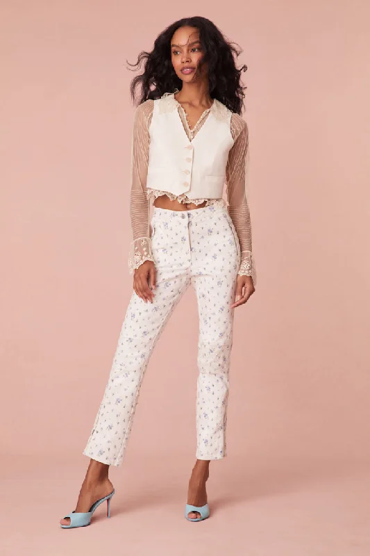 Elegant Dressing Noyer Printed Jeans