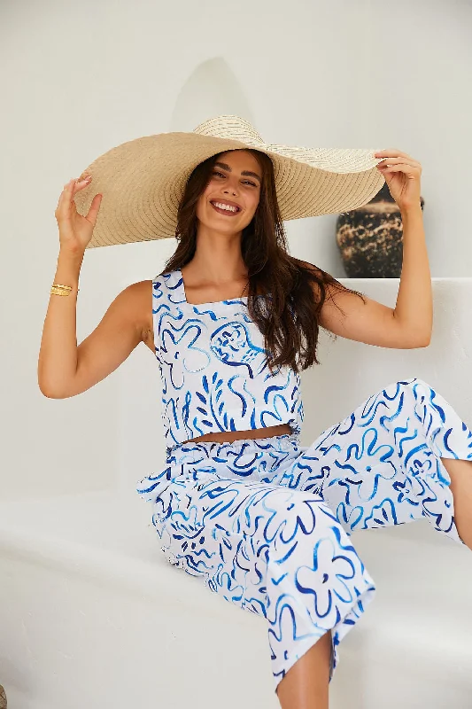 Personalized Wear Puglia Pants Printed Linen - Wholesale