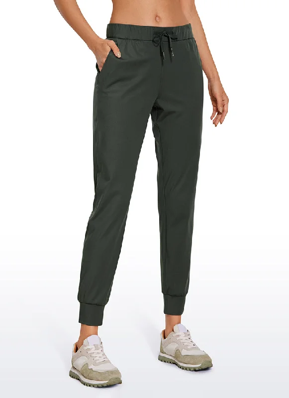 Trendy Comfort Stretch Drawstring Jogger with Pockets 27''