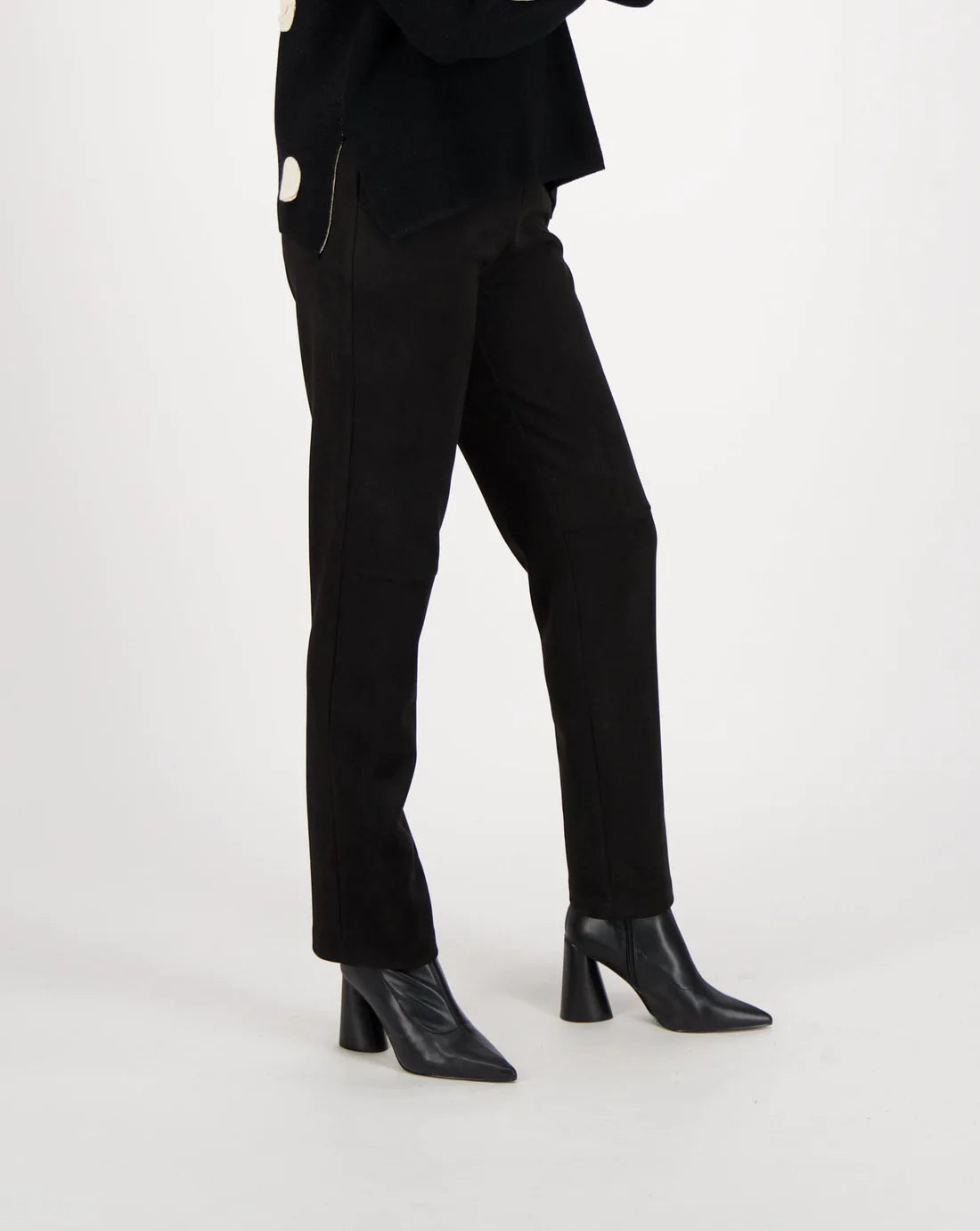Fashion Must-have Spanner Sale, 423817 Faux Suede Straight Leg Pant 50% Off Regular Price