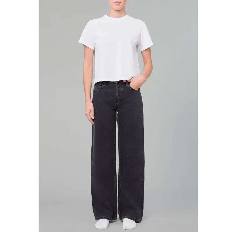 Cozy Fit Wear STILL HERE Leather Stripe Everyday, Washed Black