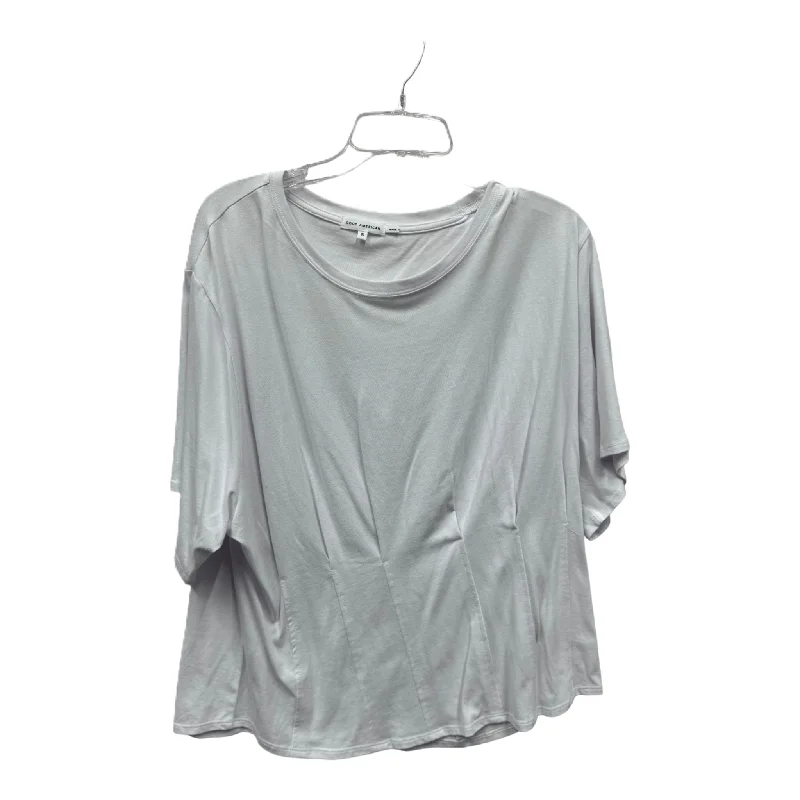 Versatile Itinerary Top Short Sleeve By Good American In White, Size: 2x