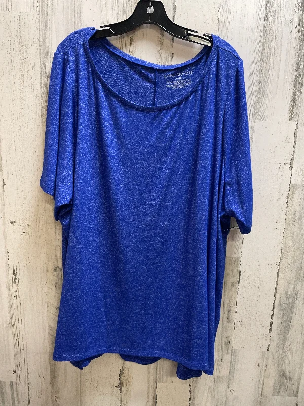 Fashion Classic Top Short Sleeve By Lane Bryant In Blue, Size: 4x