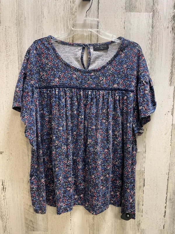Multifunctional Style Top Short Sleeve By Lane Bryant In Multi-colored, Size: 3x