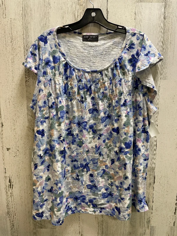 Soft Fabrics Top Short Sleeve By Lane Bryant In Multi-colored, Size: 3x