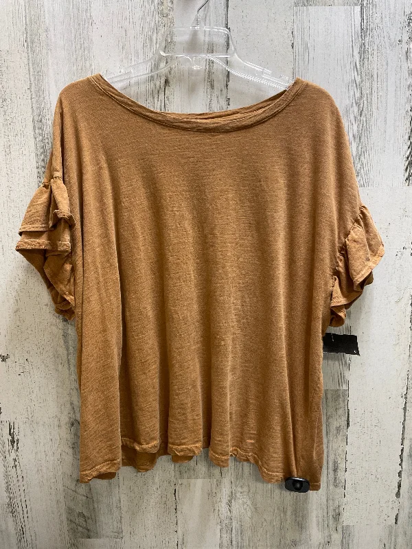 Comfortable Tops Top Short Sleeve By Lane Bryant In Yellow, Size: 3x